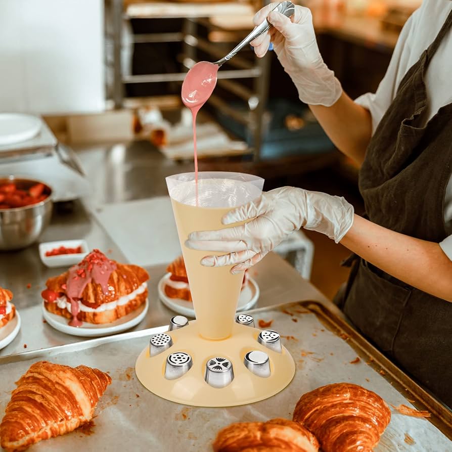 Plastic Piping Bag & Nozzle Holder Stand